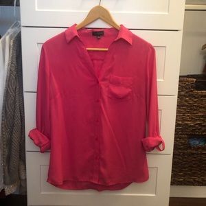 The Limited Hot Pink Blouse